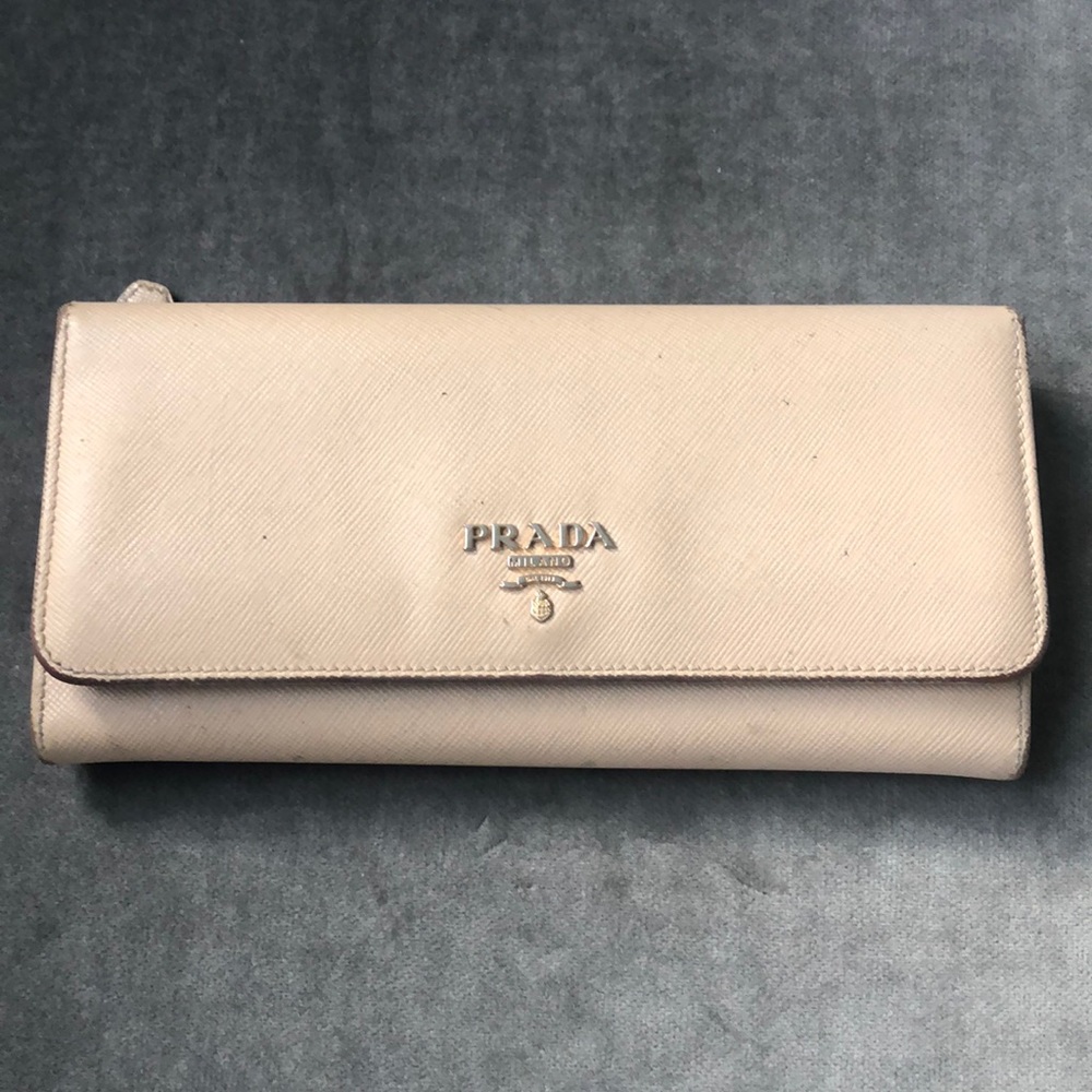 Prada Leather Continental Wallet